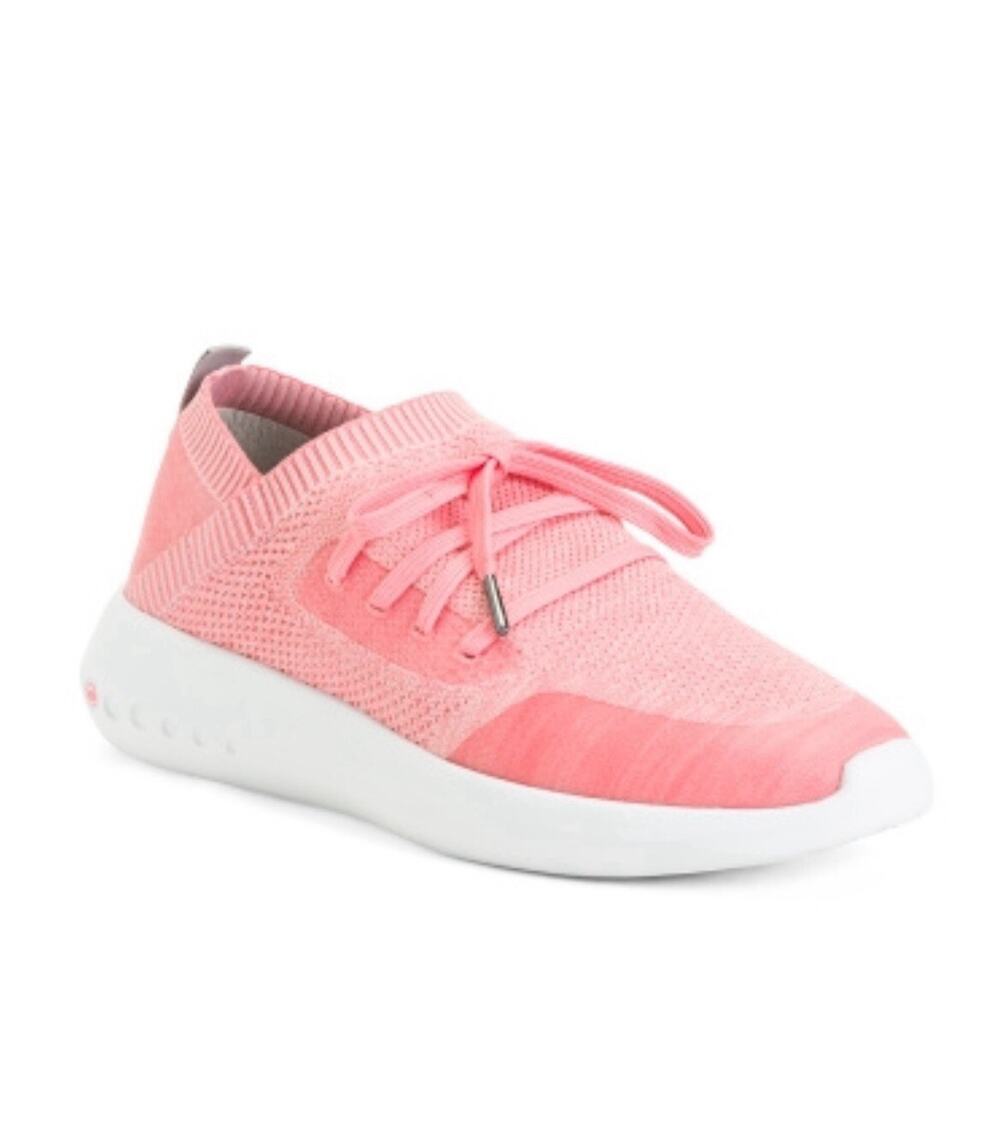 Peter Millar Womens Hyperlight Glide Sneakers Size 9 NEW Golf Knit Shoes Pink